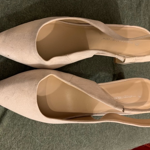 Nude small block heel shoes winter summer shoes - Picture 6 of 6